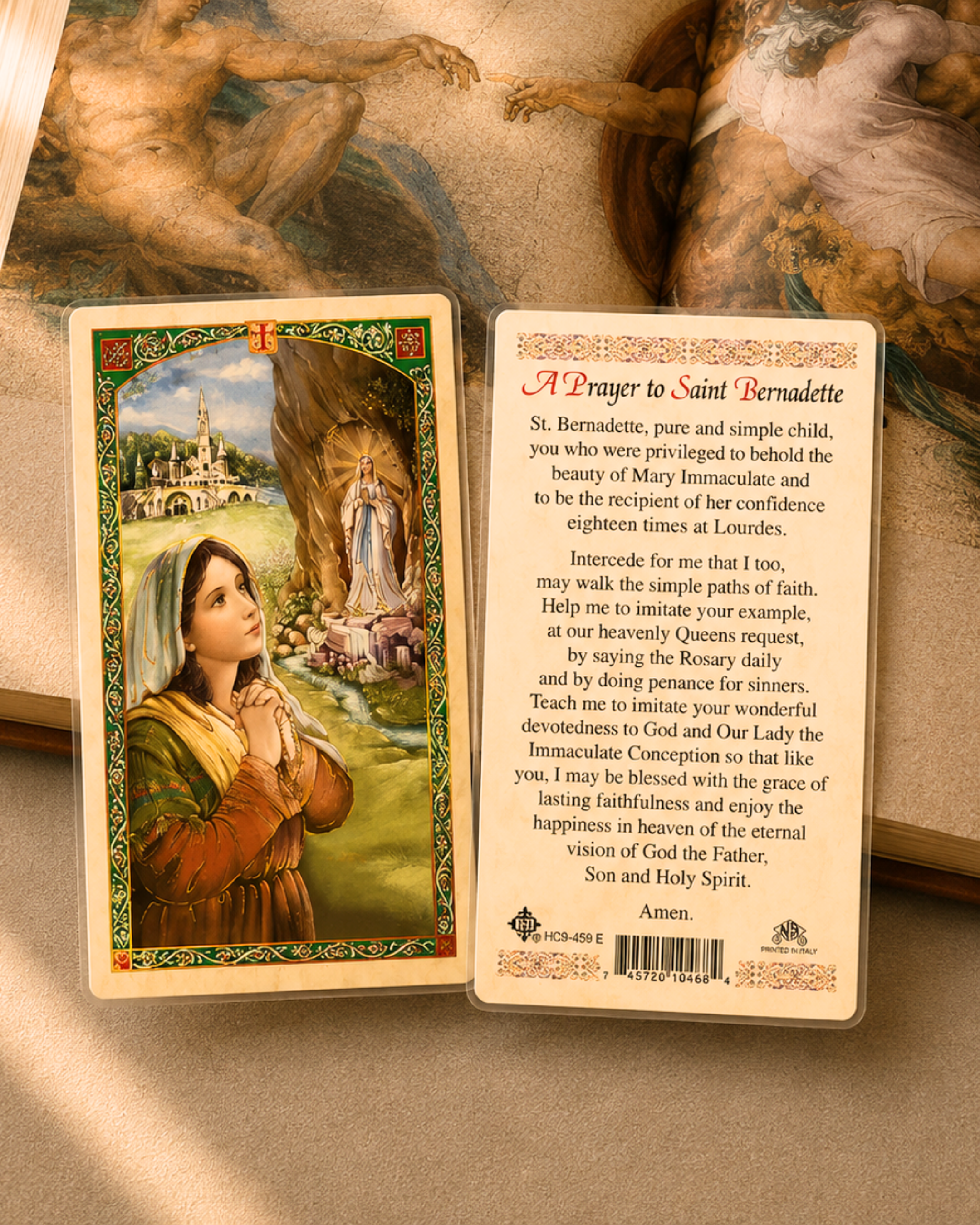 St. Bernadette Prayer Card
