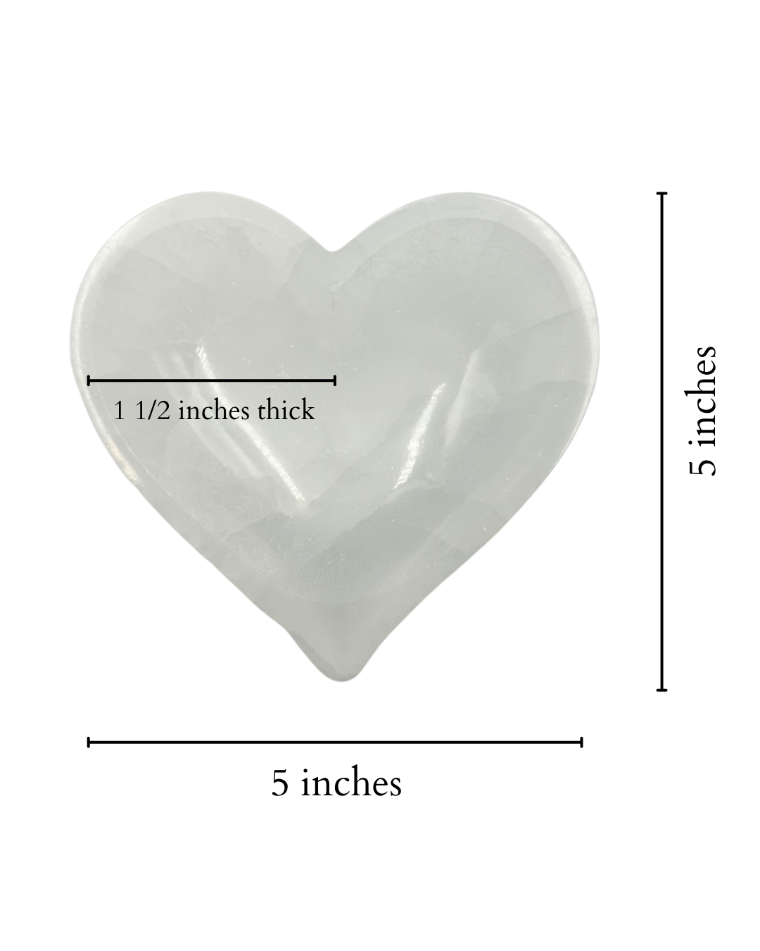 Selenite Heart Bowl