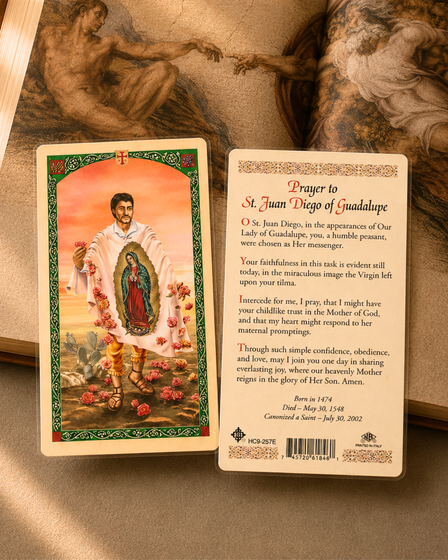 St. Juan Diego Prayer Card