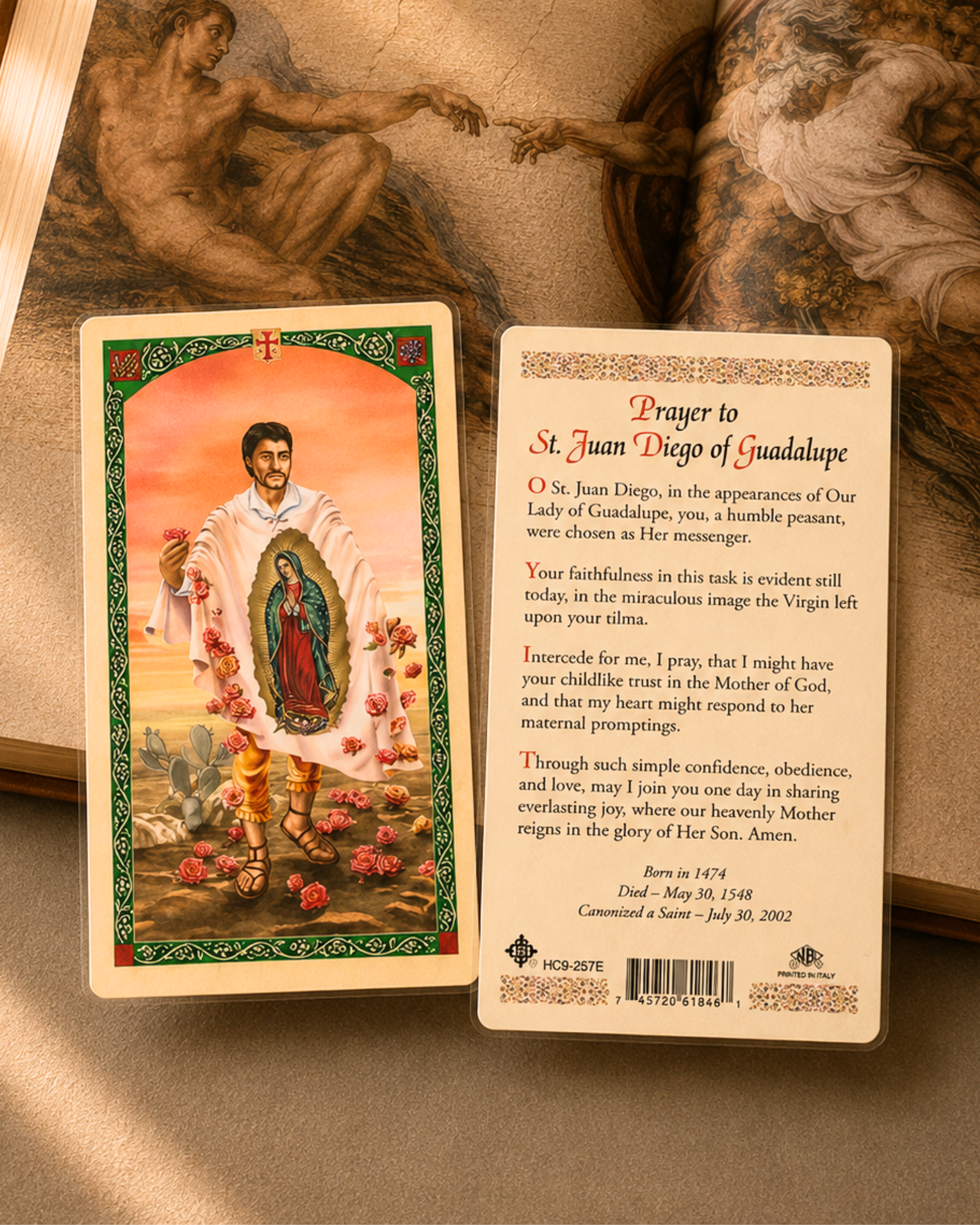 St. Juan Diego Prayer Card