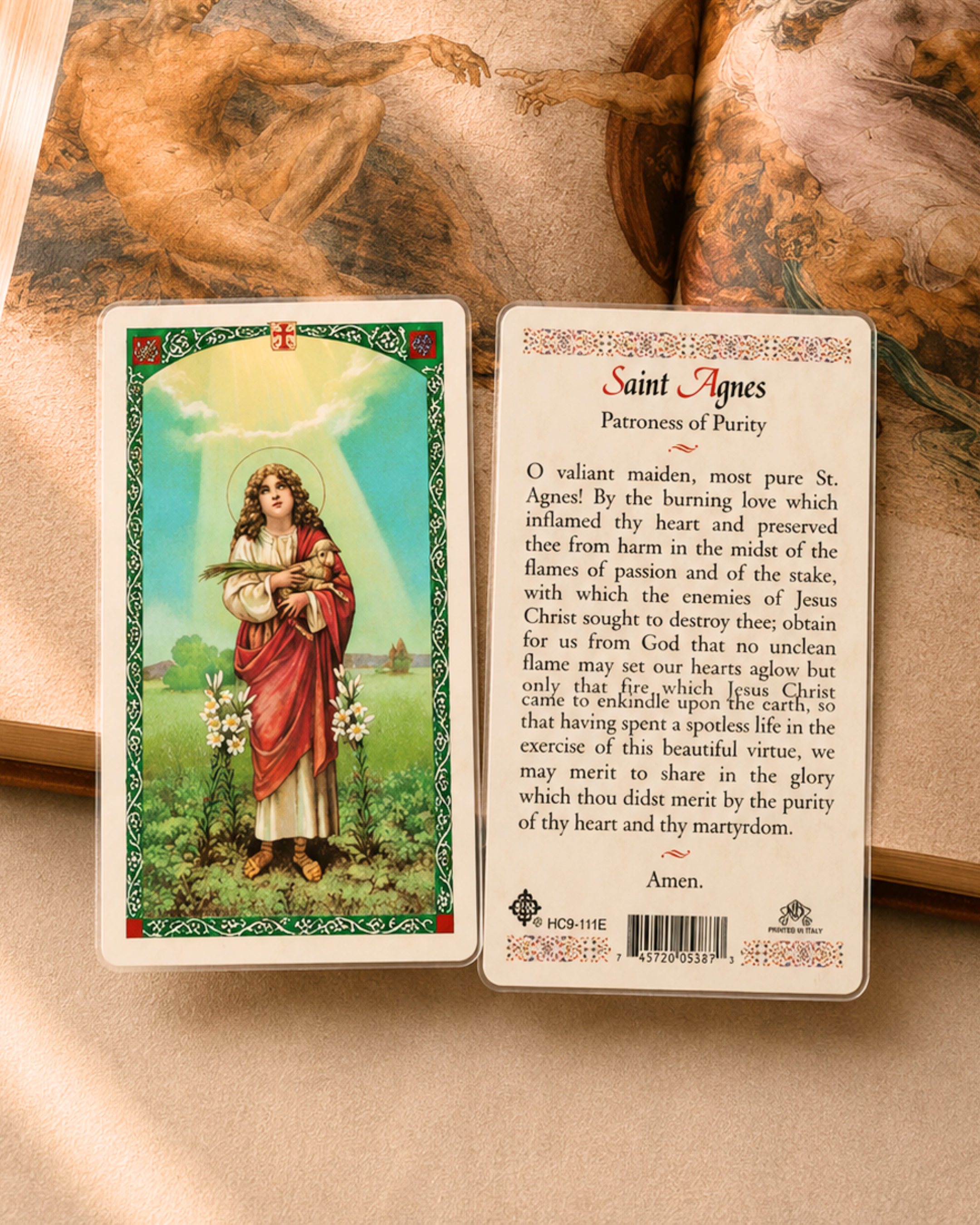 St. Agnes Prayer Card