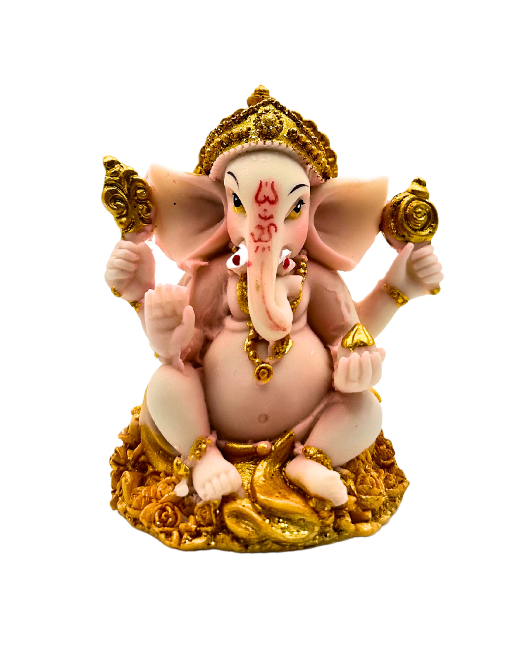 Gold & Silver Ganesha 3 inch Statues