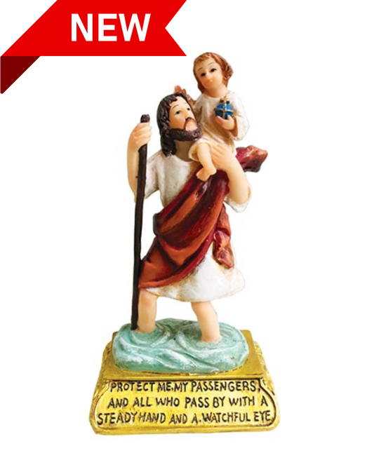 St. Christopher 4.5 inch Car Statue