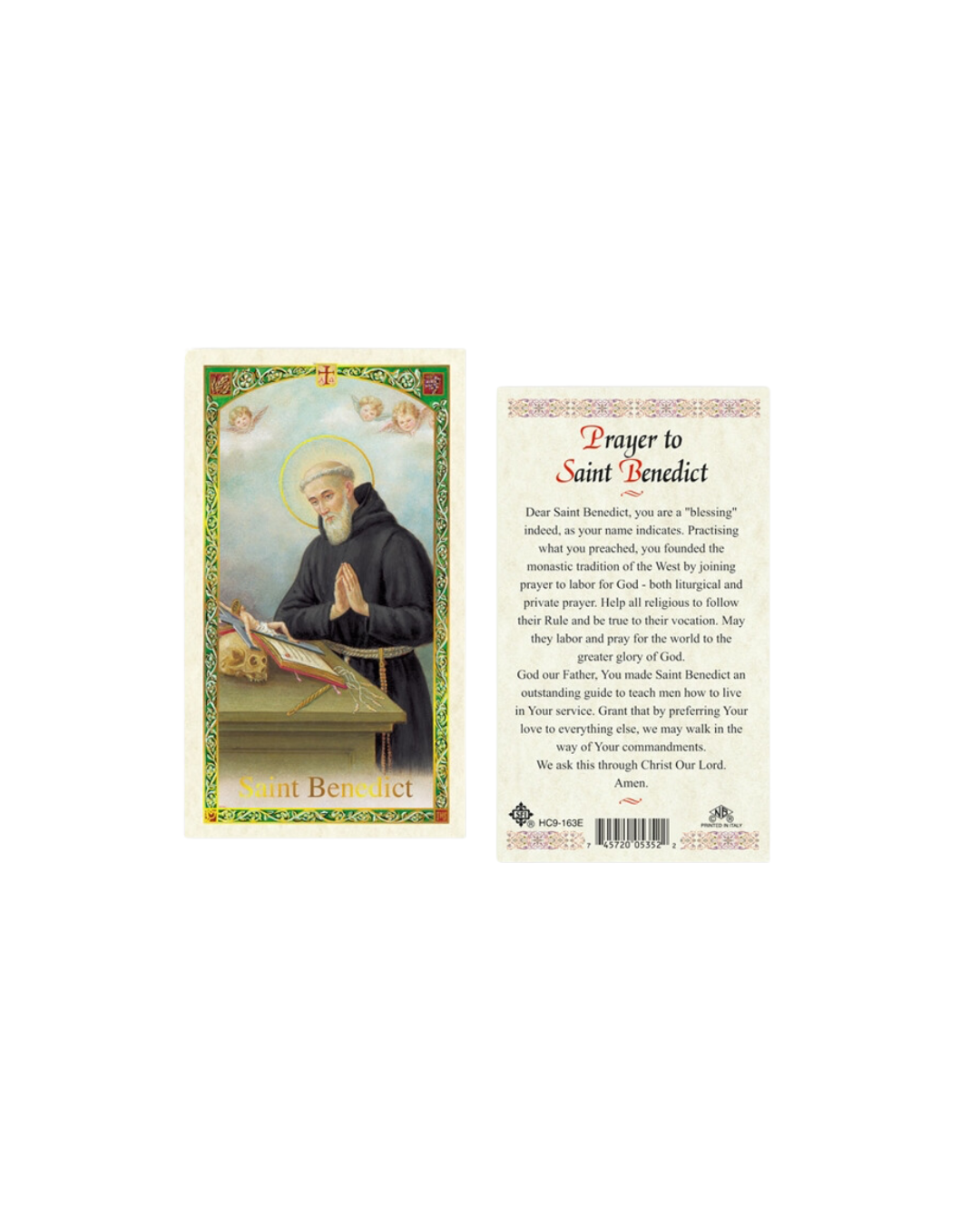 St. Benedict Prayer Card