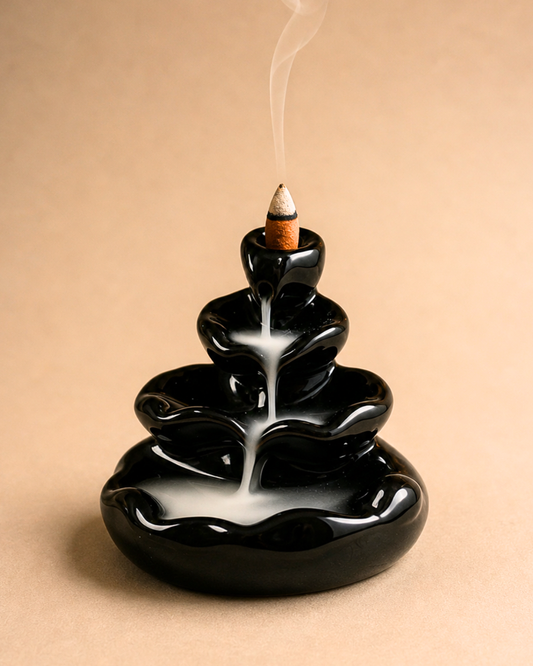 Waterfall Ceramic Incense Cone Holder