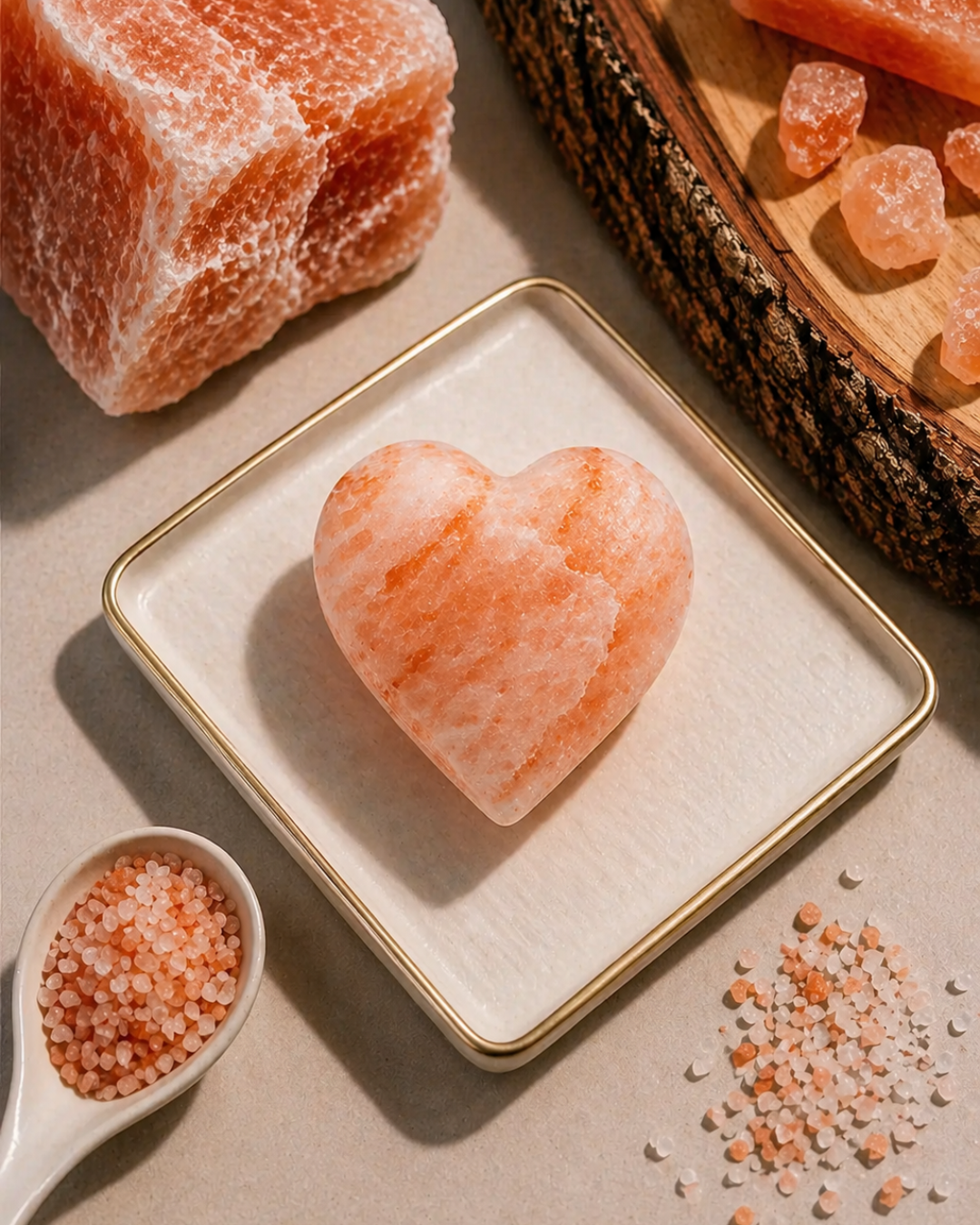 Pink Himalayan Salt Heart