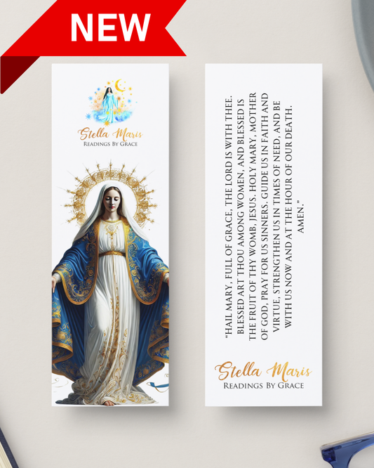 Mother Mary Bookmark with Prayer