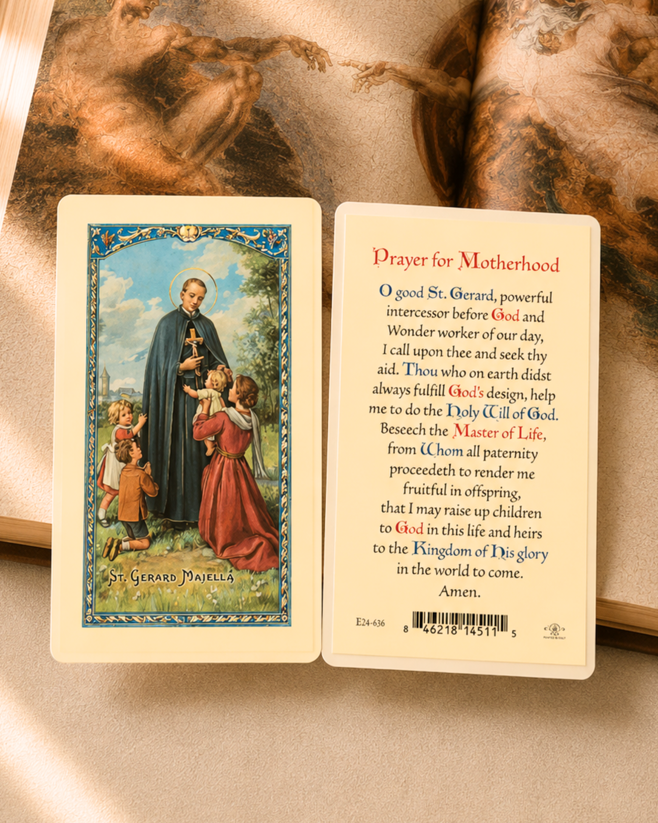 St. Gerard's Motherhood Prayer Card