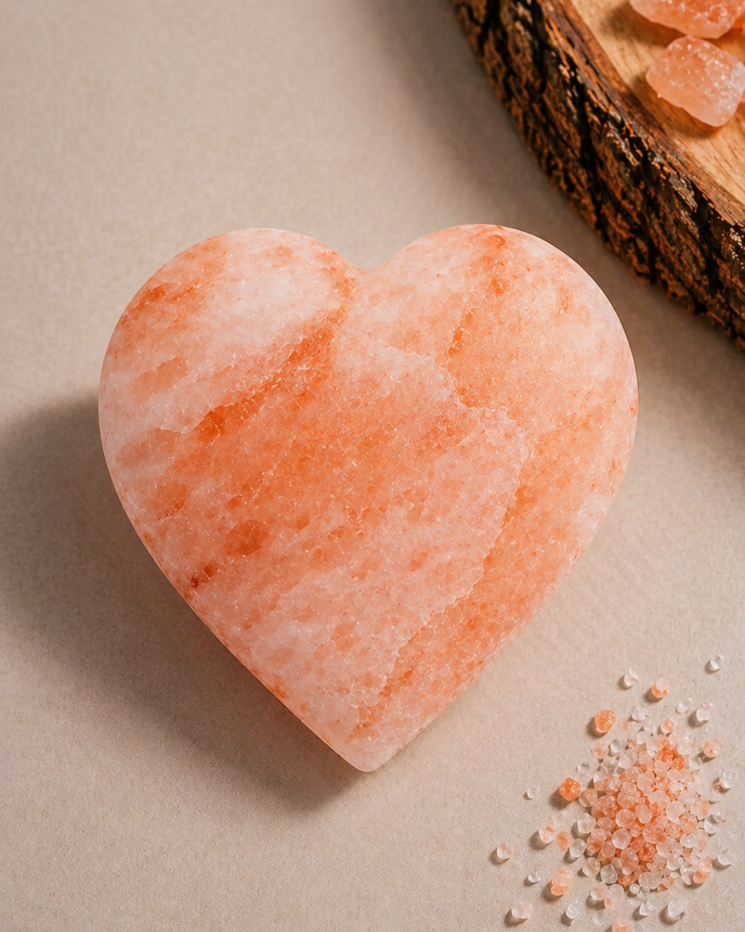 Pink Himalayan Salt Heart