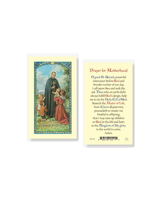 St. Gerard's Motherhood Prayer Card