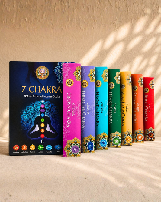 7 Chakra Natural & Herbal Incense Sticks
