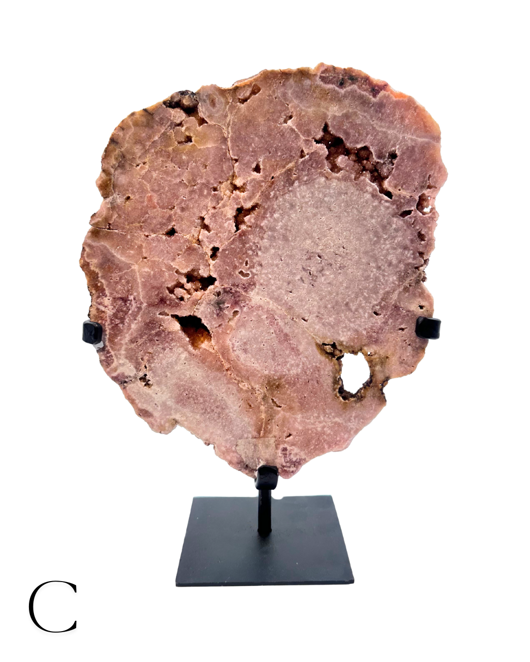 Large Pink Amethyst Stands