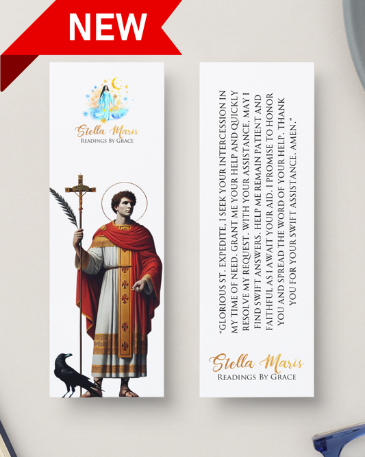 St. Expedite Bookmark with Prayer