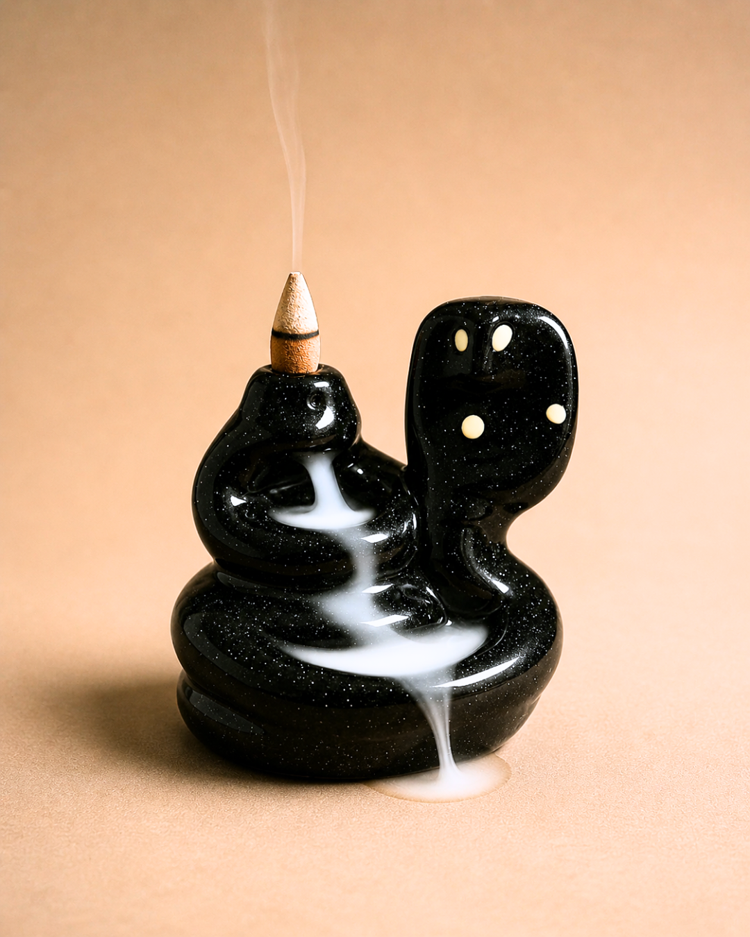 Abstract Elephant Ceramic Incense Cone Holder