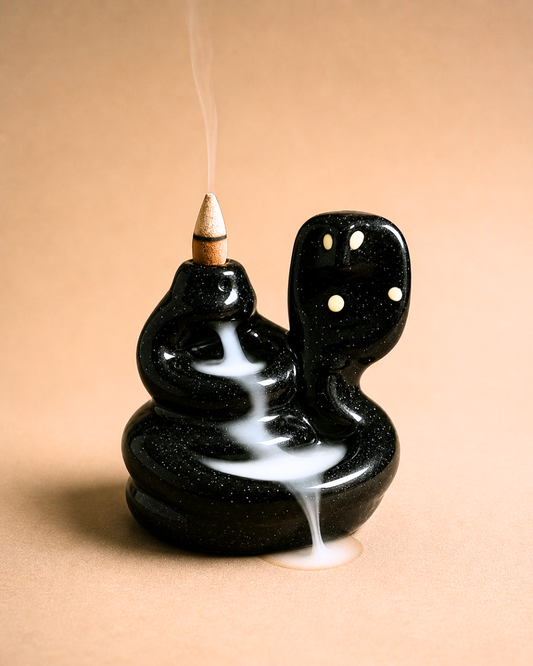 Abstract Elephant Ceramic Incense Cone Holder