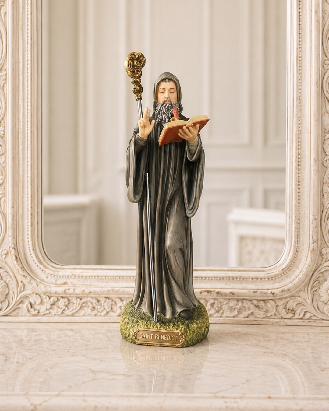 St. Benedict 8 & 10 inch Statue