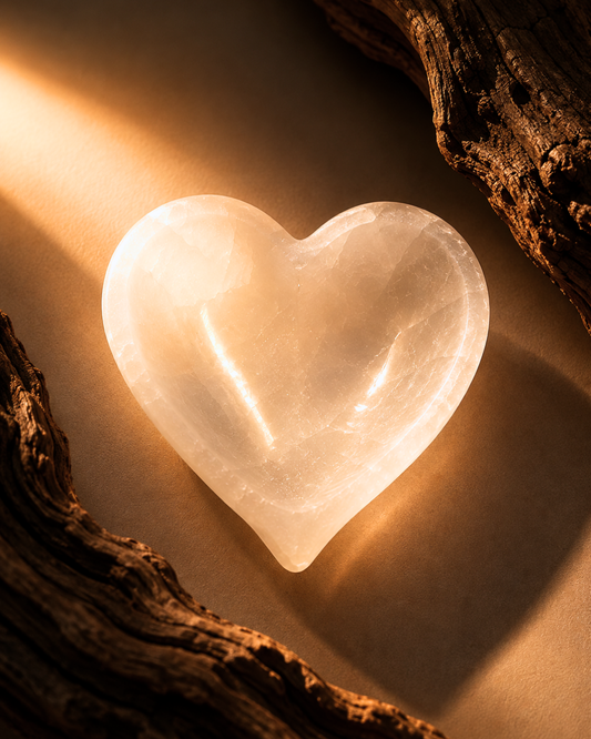 Selenite Heart Bowl