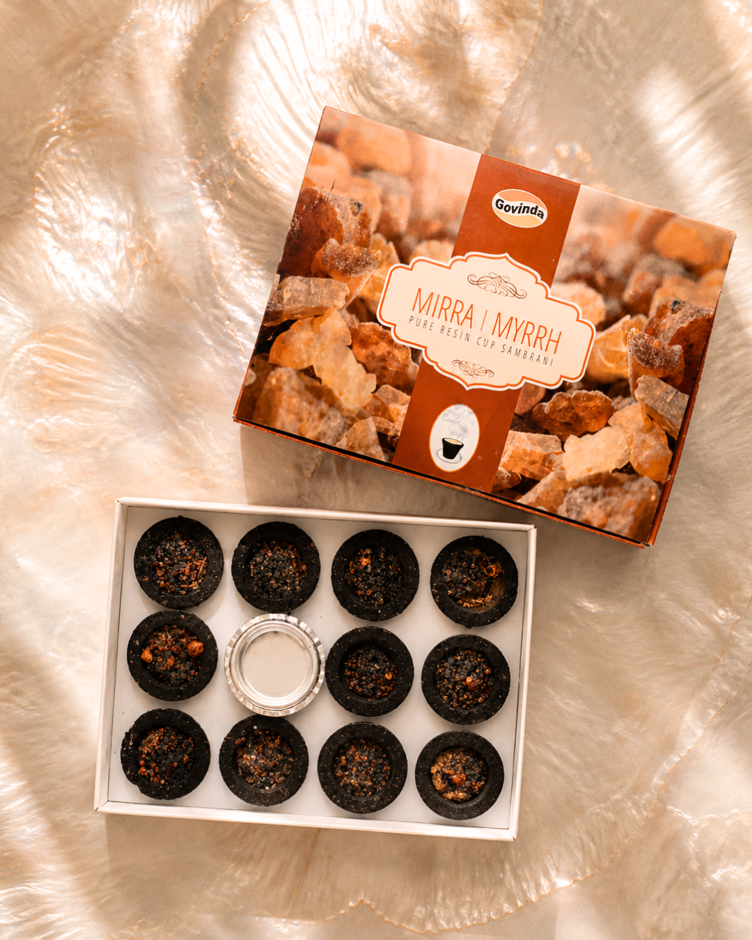 Myrrh (Mirra) Pure Resin Cup Sambrani