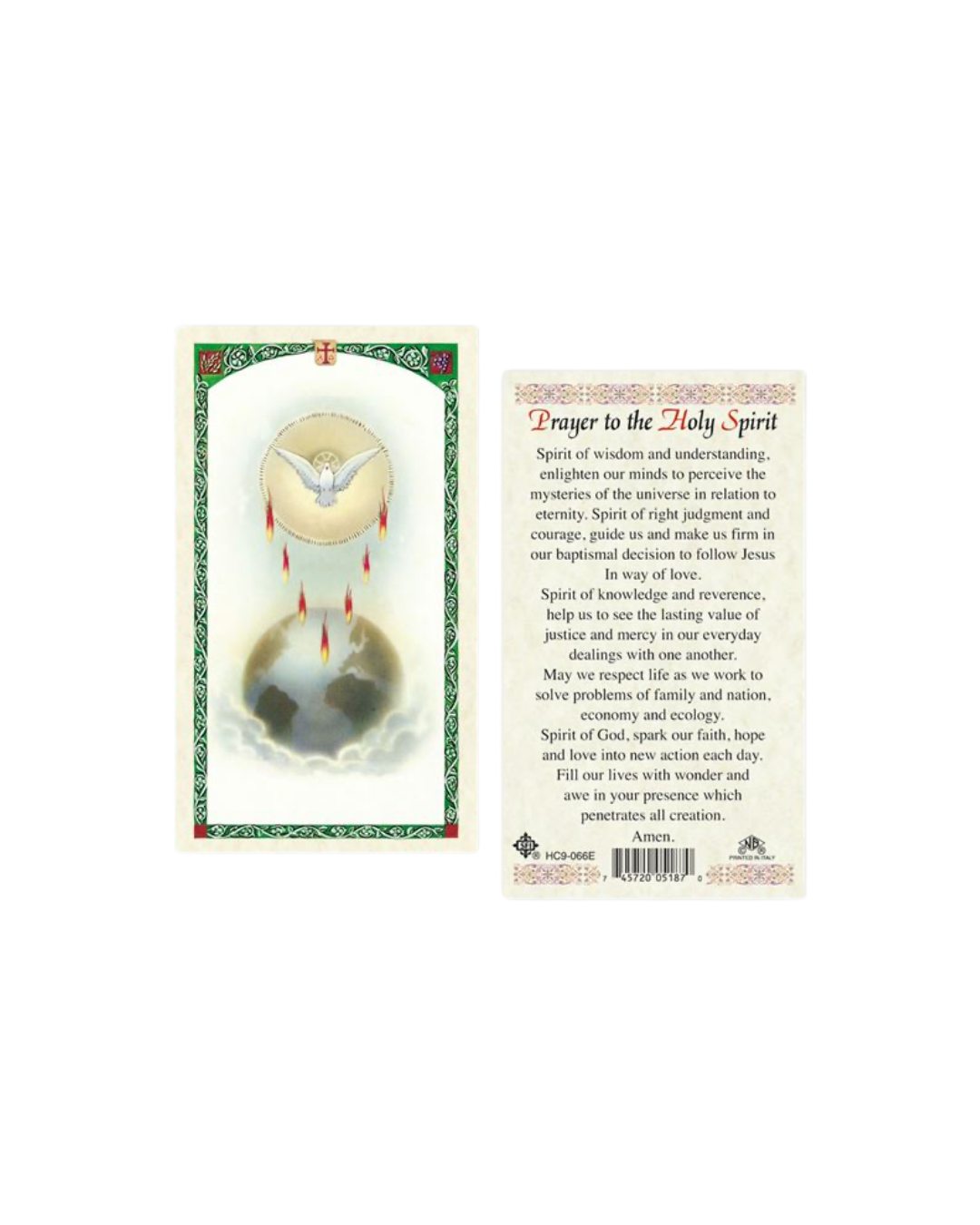 Holy Spirit Prayer Card