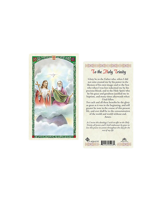 Holy Trinity Prayer Card