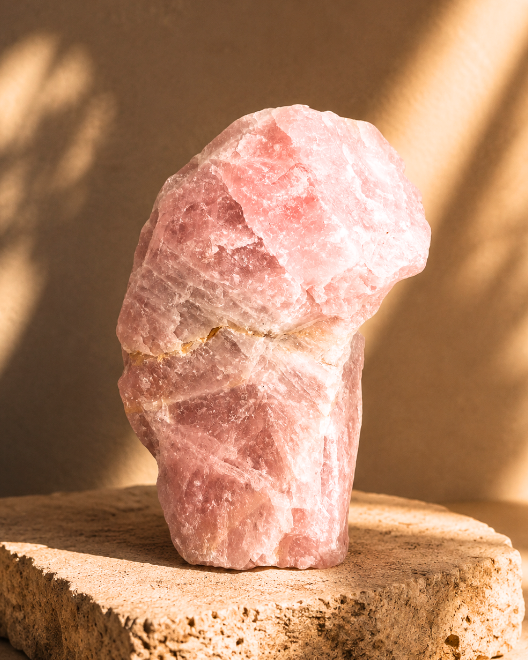 Large Raw Rose Quartz A