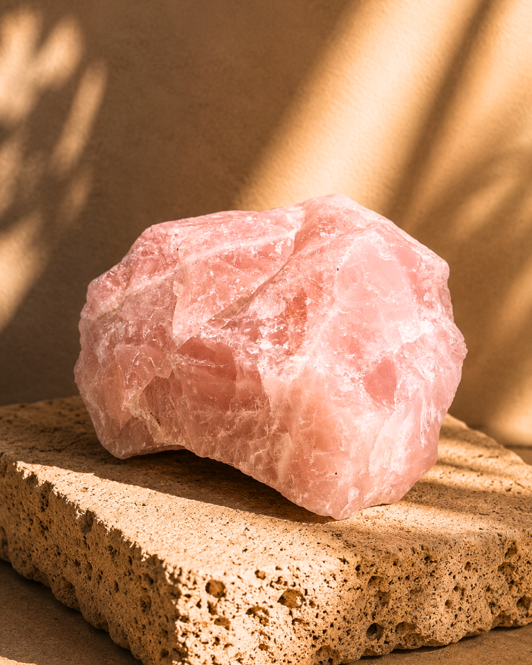 Large Raw Rose Quartz B