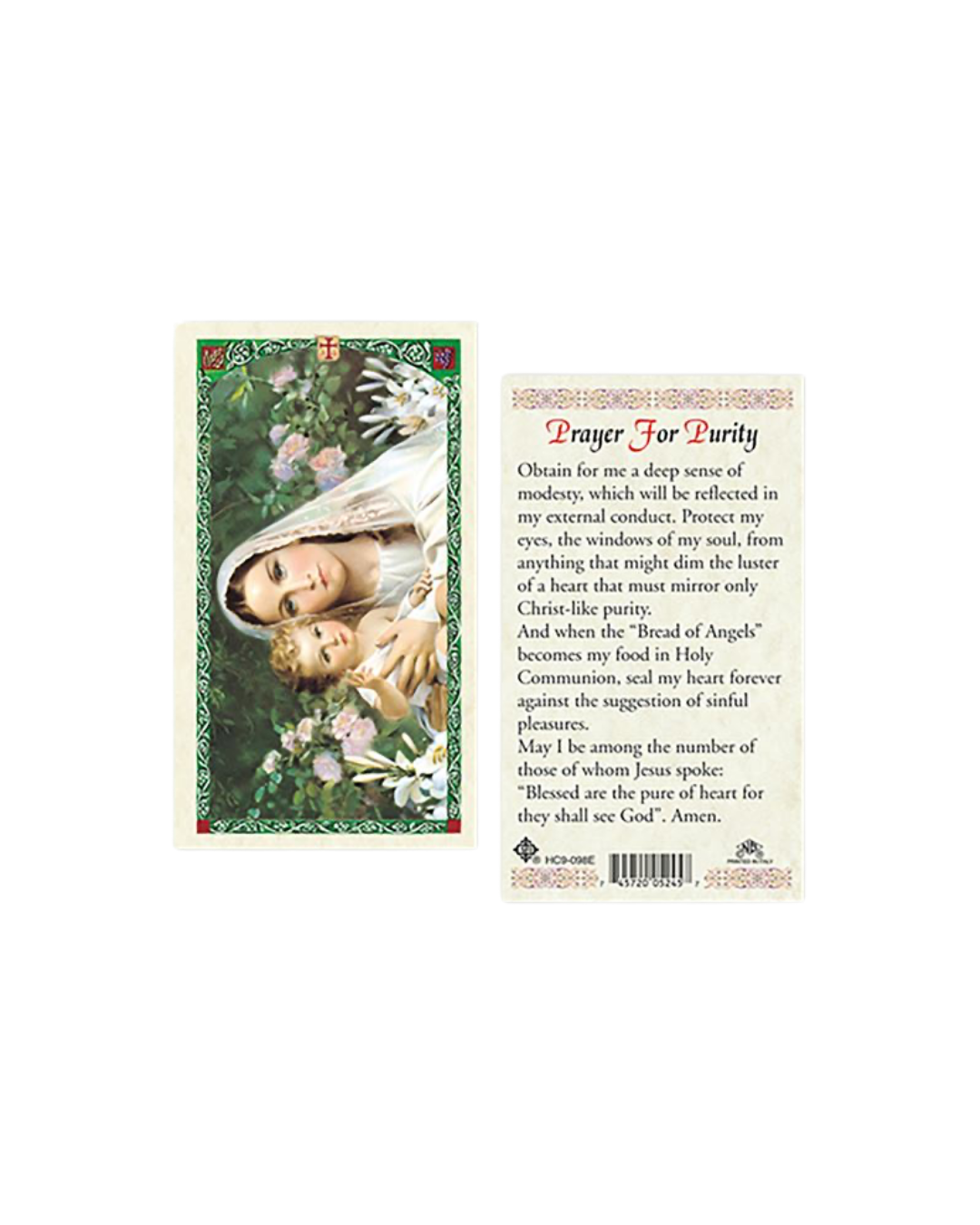 Purity Prayer Card