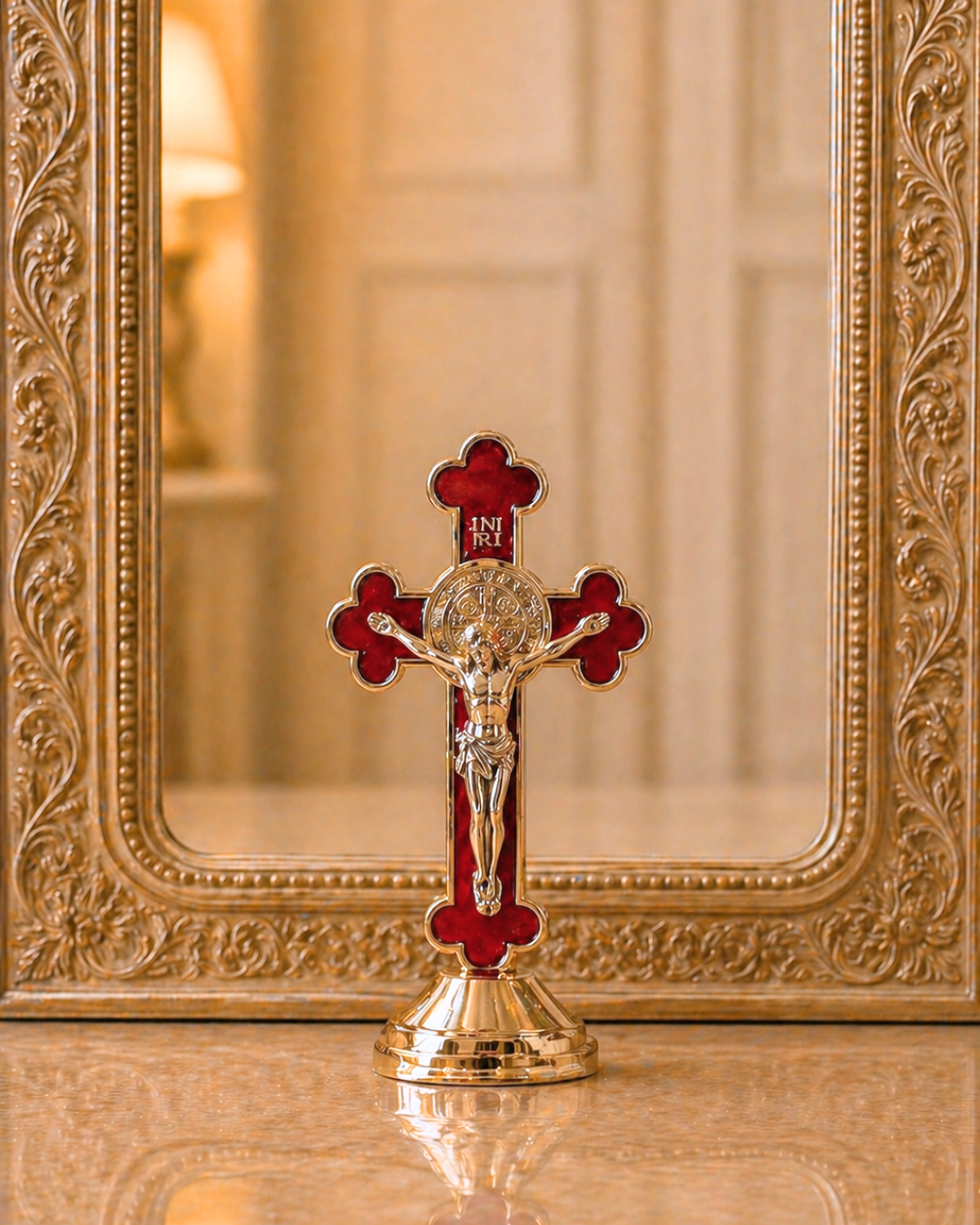 Stick-On Car Crucifix