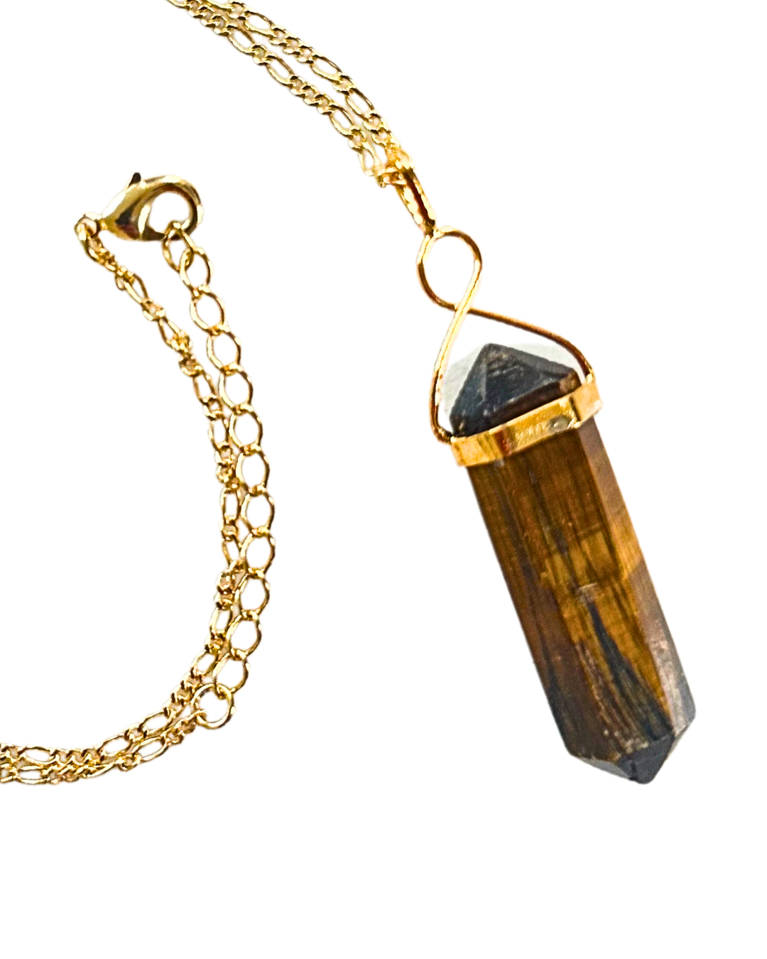 Tiger's Eye Pendant with Necklace