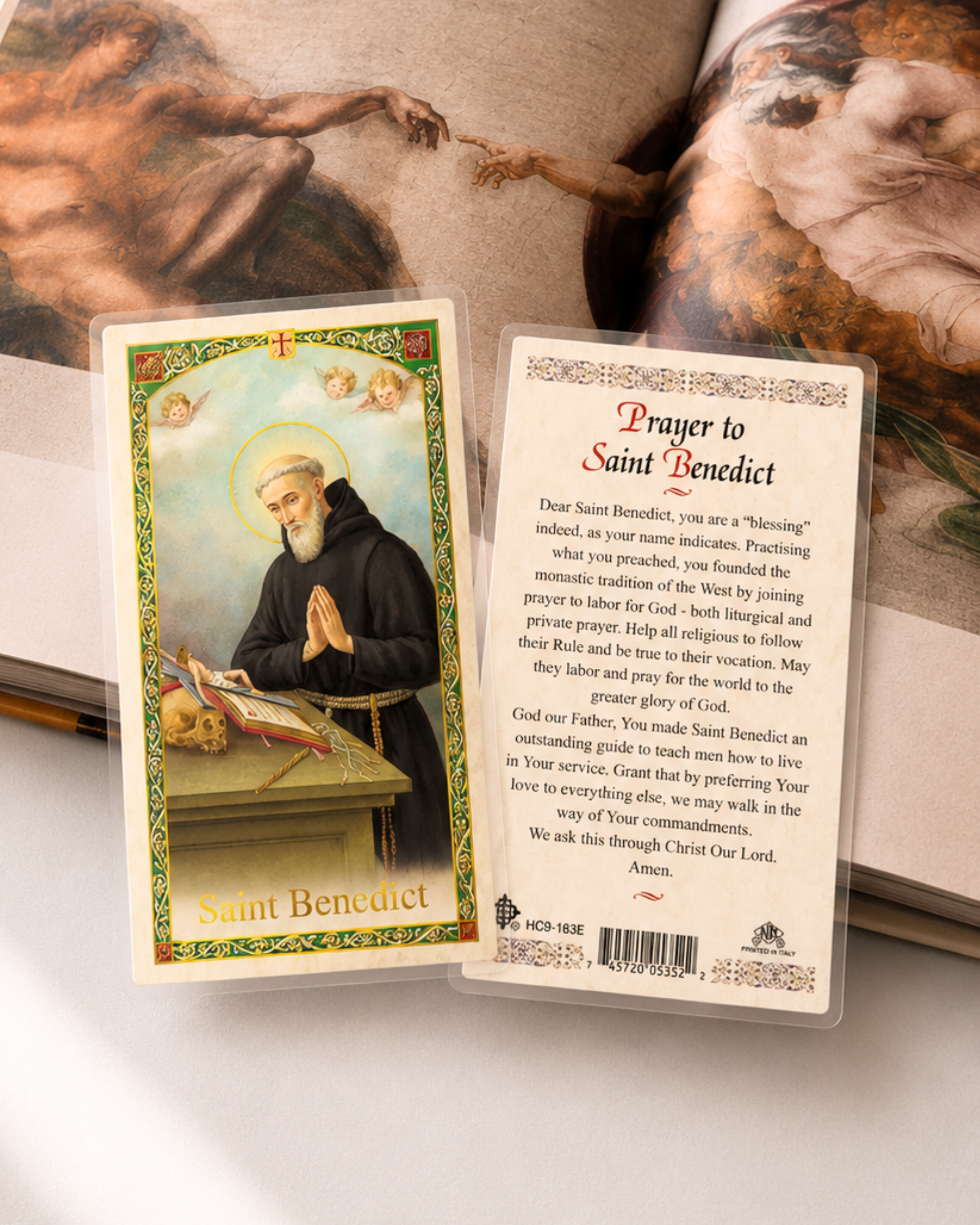 St. Benedict Prayer Card