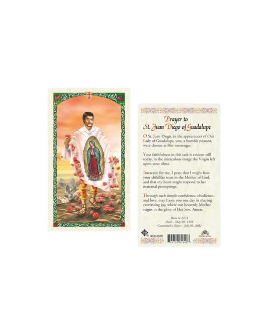 St. Juan Diego Prayer Card