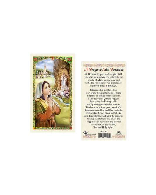 St. Bernadette Prayer Card