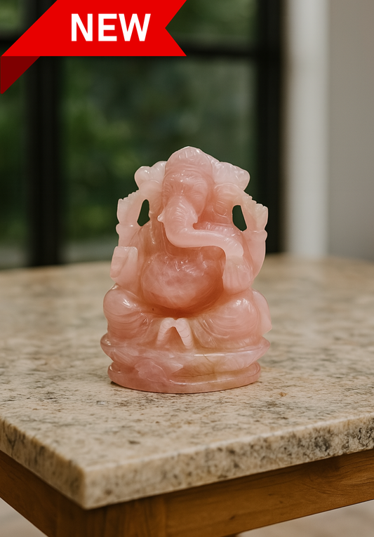 Rose Quartz Ganesha