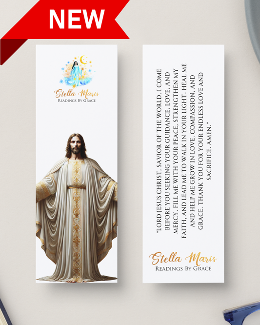 Jesus Christ Bookmark with Prayer
