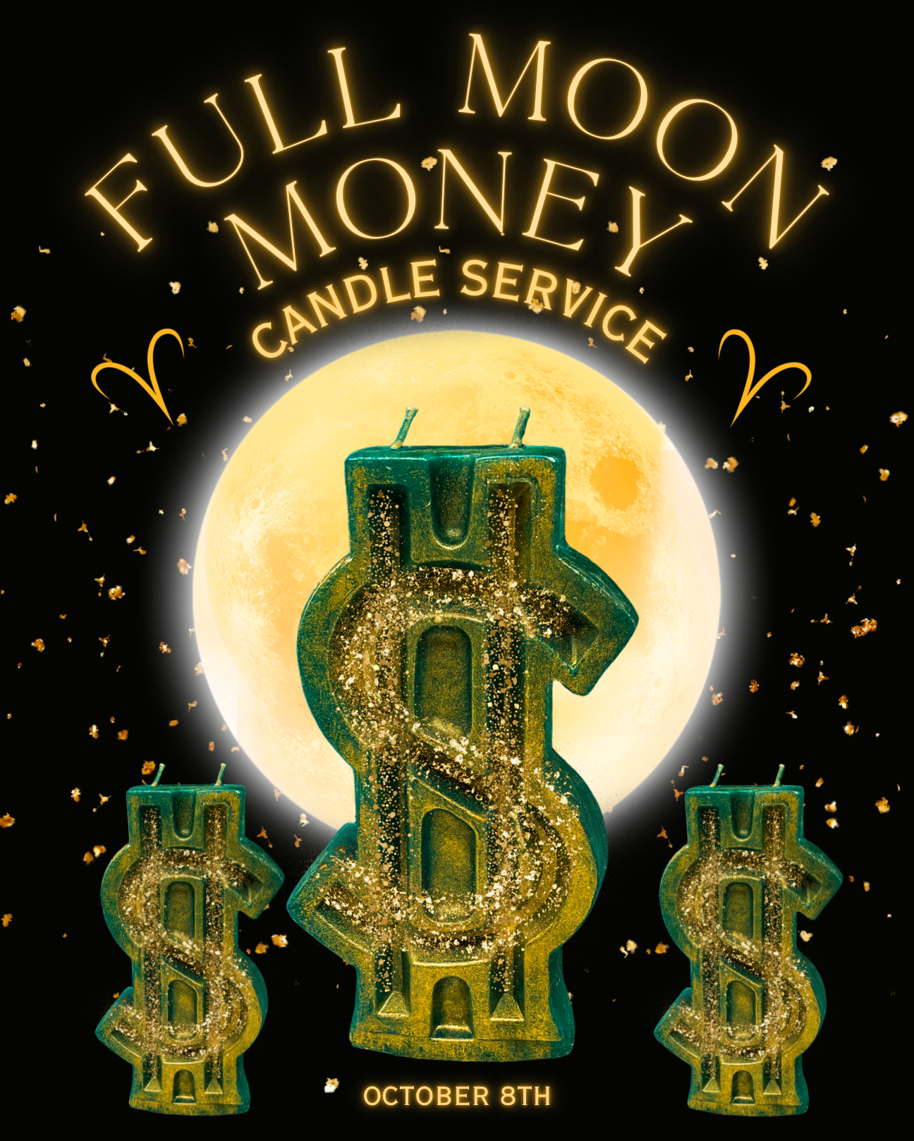 Full Moon Money Candle Service - October 8th