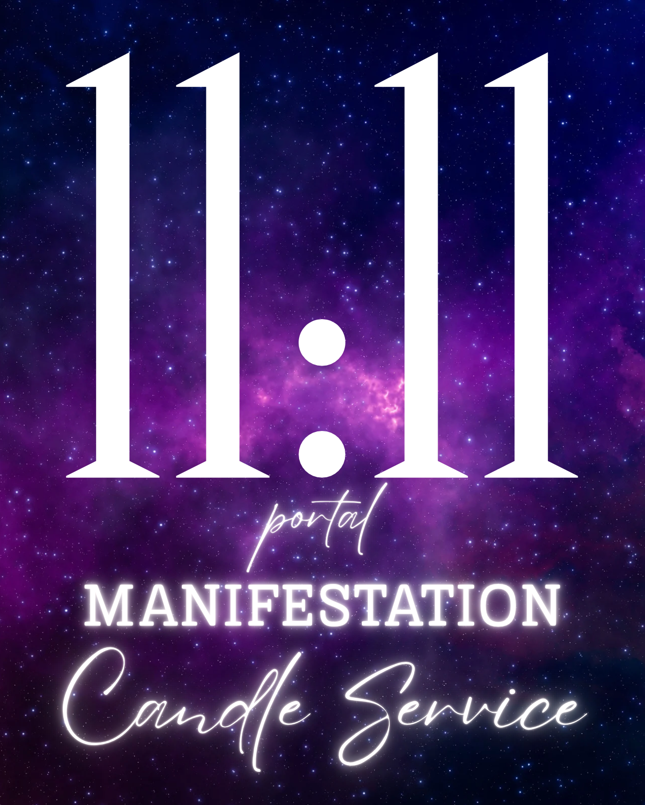 11:11 Portal Manifestation Candle Service