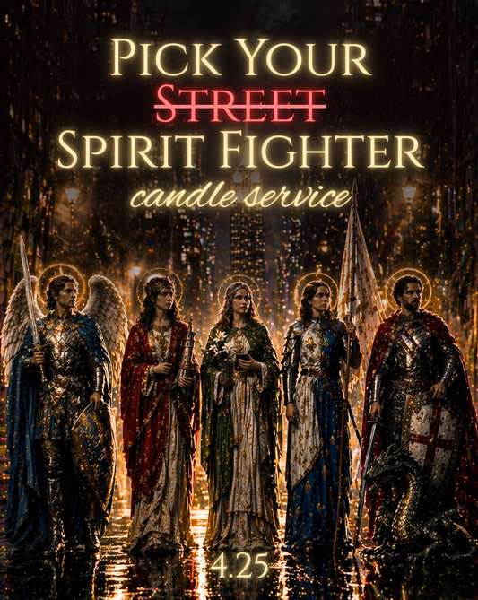 Pick Your Spirit Fighter Candle Service