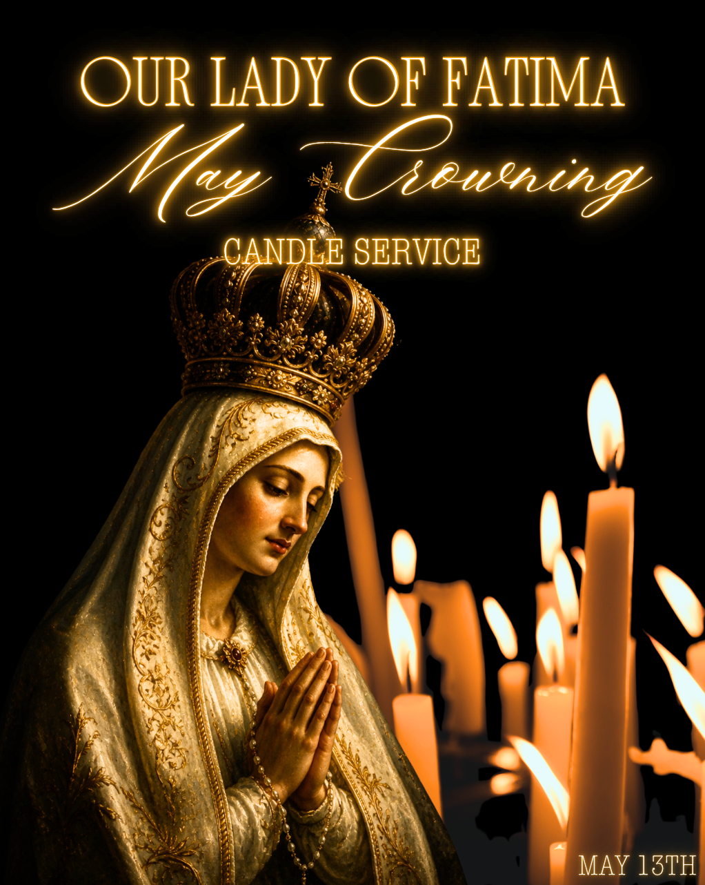 Our Lady of Fatima May Crowning Candle Service