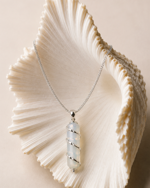Opalite Pendant with Necklace