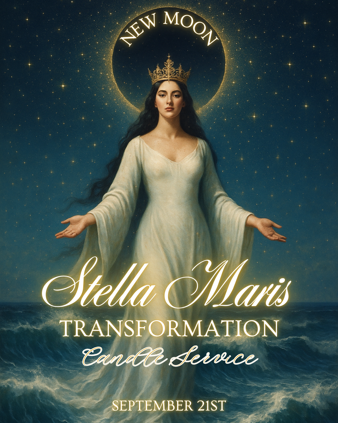 New Moon Stella Maris Transformation Candle Service - 9/21